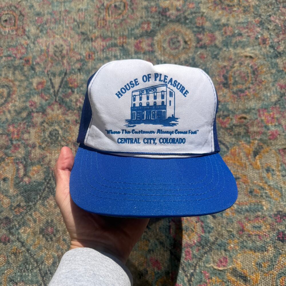 Vintage 80s House of Pleasure Brothel Central City Colorado Trucker Snapback Hat